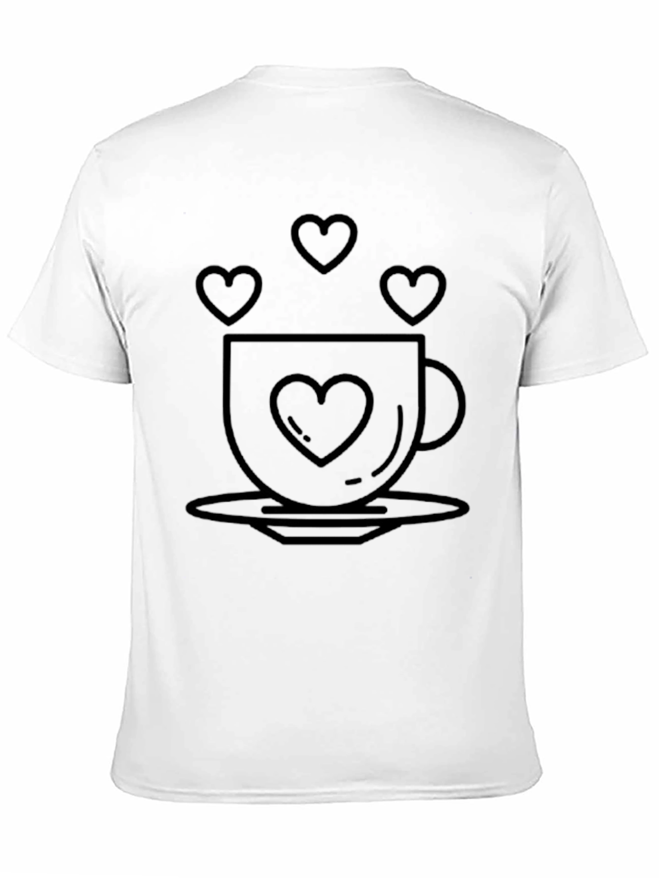 Heart Coffee Cup Graphic Tee - Unisex