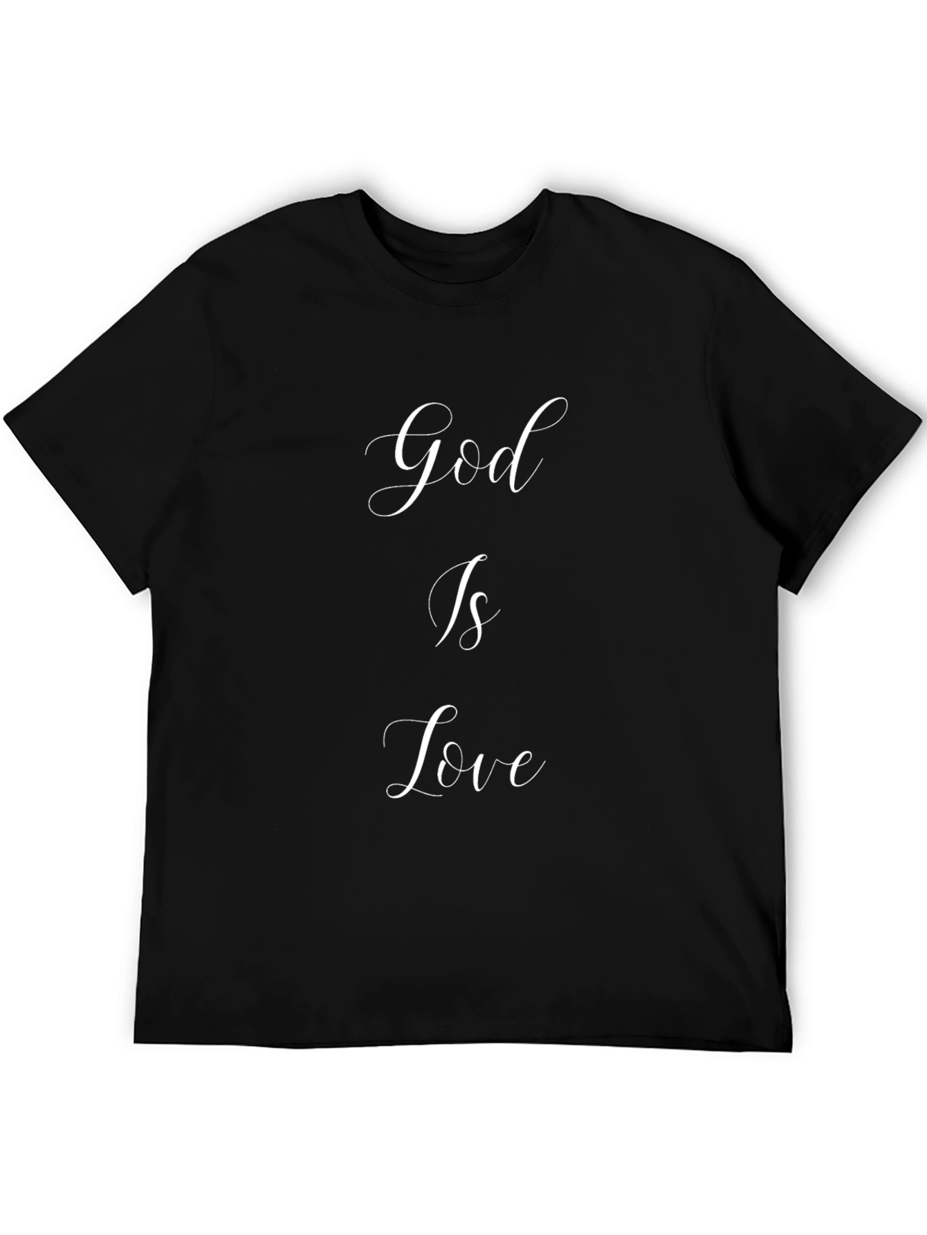 God is Love Black Graphic Tee - Christian T-Shirt