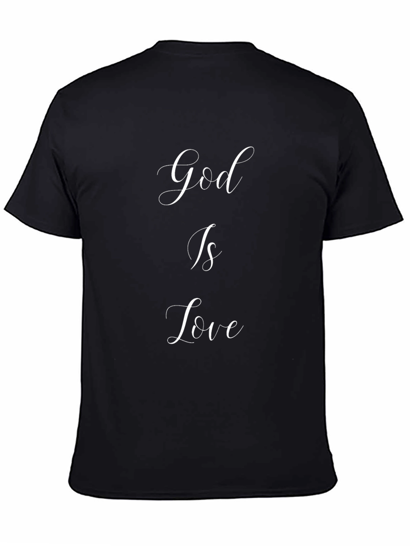 God is Love Black Graphic Tee - Christian T-Shirt